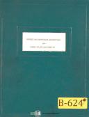 Burgmaster-Burgmaster OA OB, Model 1D OBs Drilling Tapping, 53 page, Service Manual 1963-OA-OB-01